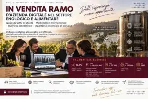 IN VENDITA RAMO  D’AZIENDA DIGITALE NEL SETTORE ENOLOGICO E ALIMENTARE